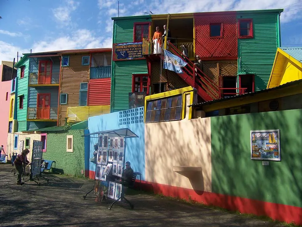 Colorful houses at Caminito in Buenos Aires