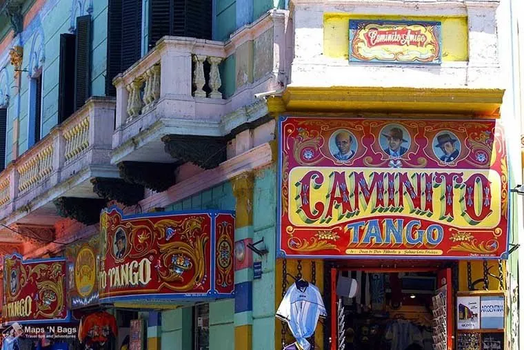 Store front in Caminito, Buenos Aires.