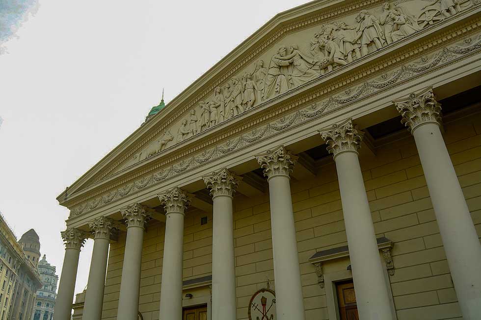 Metropolitan cathedral of Buenos Aires facade