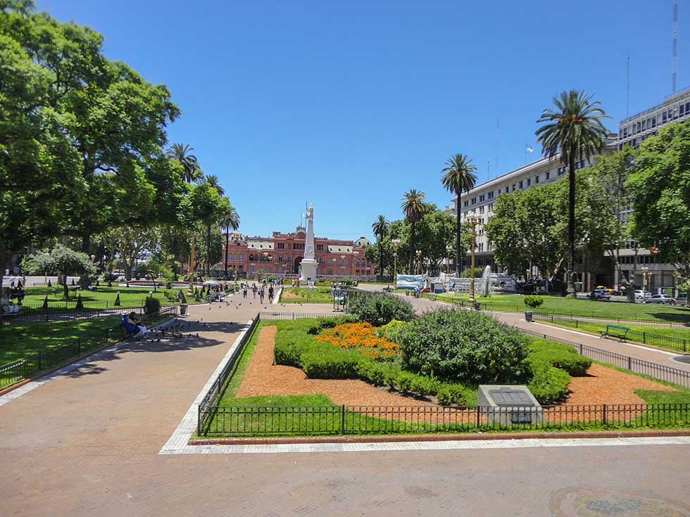 Plaza de Mayo square in Buenos Aires, Argentina.