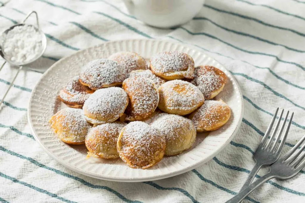 Poffertjes is a food in Holland