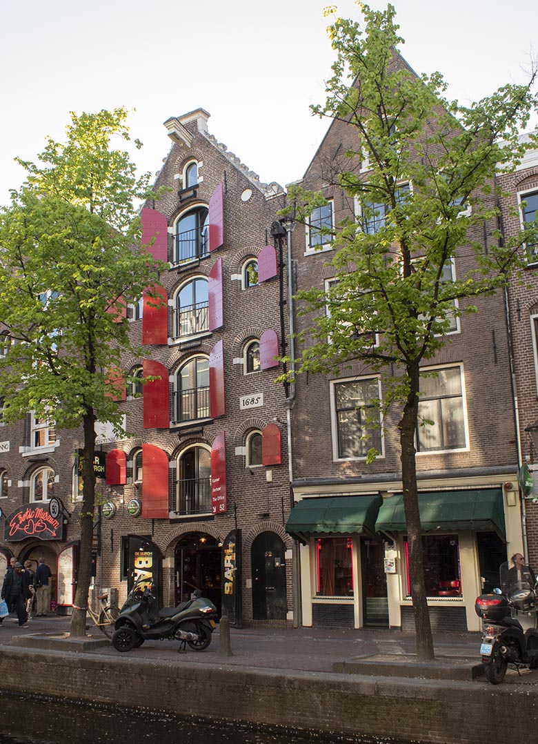 The Red Light District in Amsterdam during the day