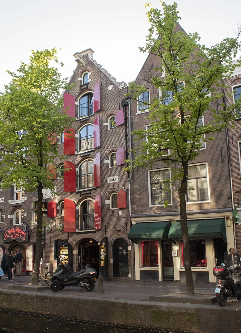 The Red Light District in Amsterdam during the day