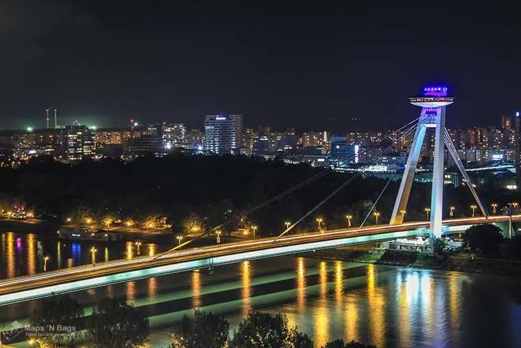 bridge traffic lights evening bratislava things to do