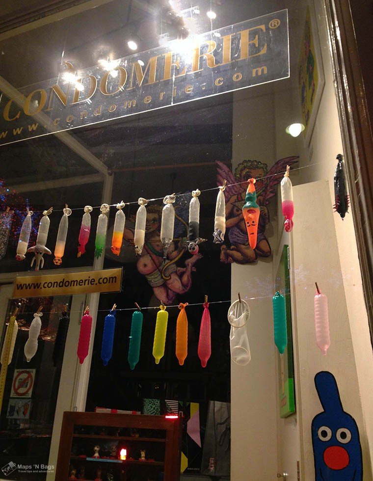 Condoms shop in Amsterdam