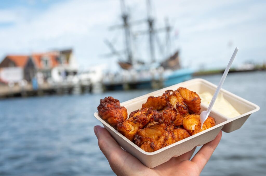 Kibbeling is a Dutch street food