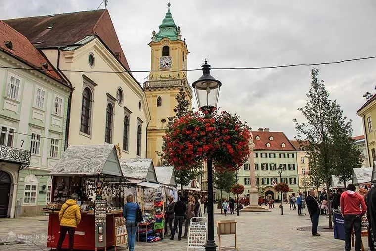 market square, best things to do in bratislava