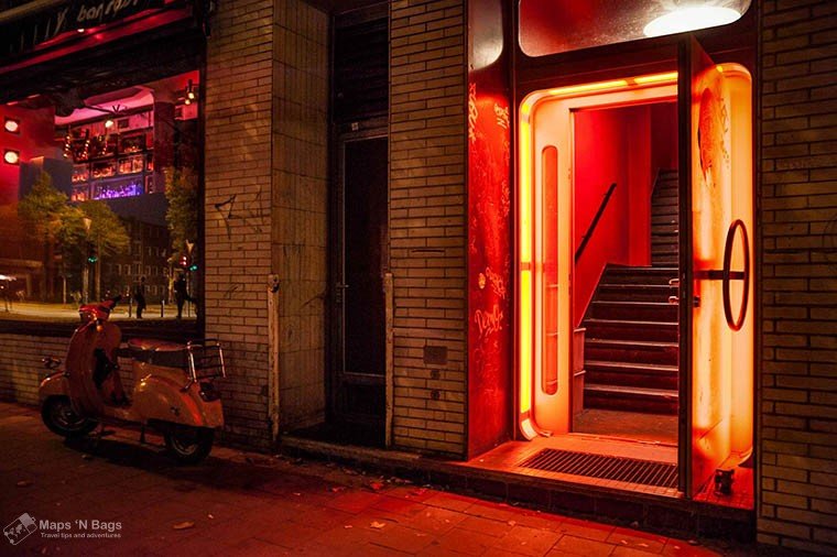 Red light district in Amsterdam.