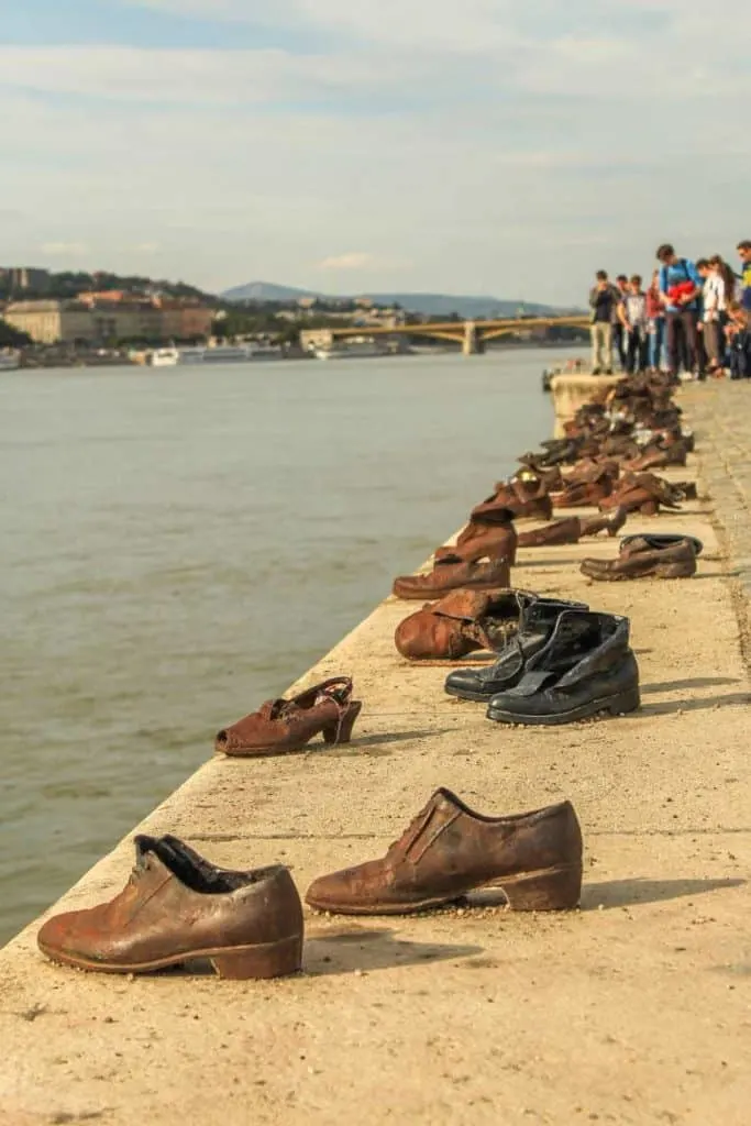 Shoes on the Danube Bank Monument in Budapest