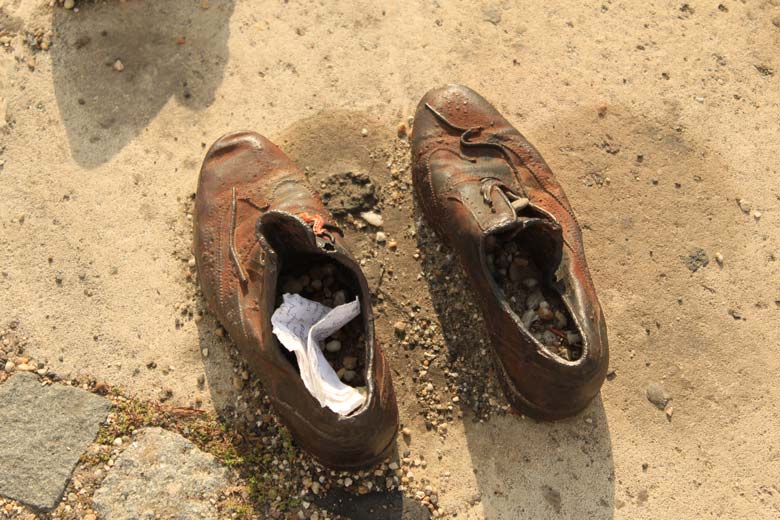 Shoes on the Danube Bank in Budapest