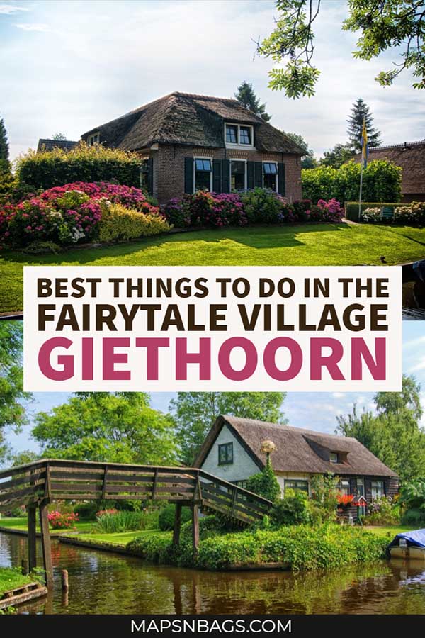 Your best guide to things to do in Giethoorn, Netherlands! This perfect day trip from Amsterdam, Holland is enchanting! Check out this tips to enjoy a day in a fairytale village. #Giethoorn #Netherlands #Village #Holland #Boats #photography #Winter #travel #hotel #b&b #pictures