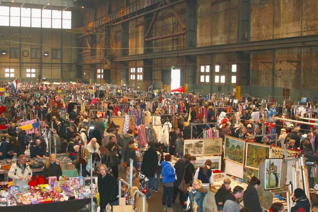 IJ-Hallen is a flea market in Amsterdam