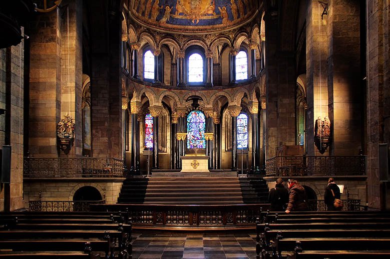 The altar of Basilica of Our Lady in Maastricht, the Netherlands.