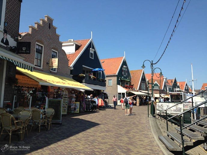 Houses in Volendam, an Amsterdam day trip