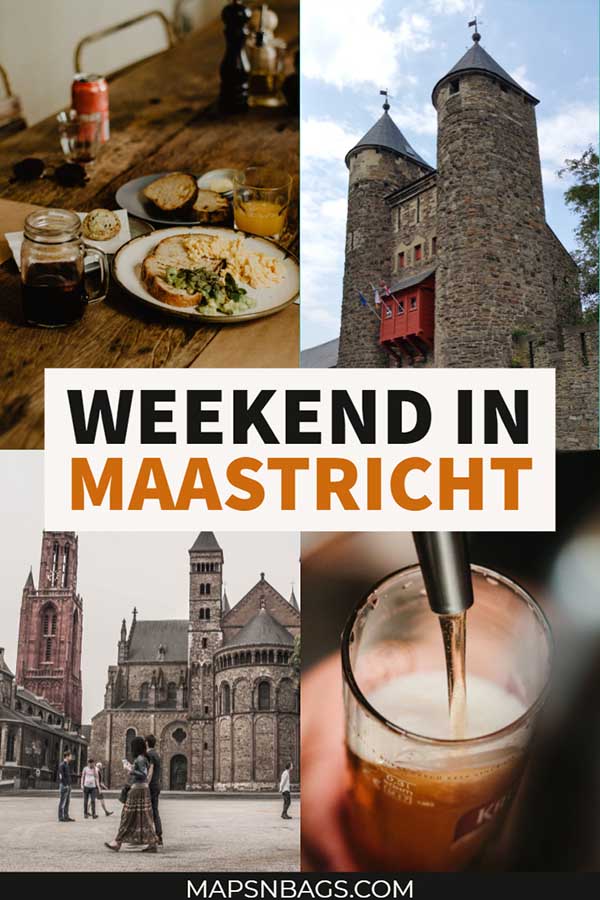 Architecture and history lovers will find a paradise in Maastricht. This medieval city in the Netherlands has great restaurants, shops, and historic churches. You don't want to miss it, right? Check out this itinerary for a weekend in Maastricht. #Maastricht #Netherlands #restaurants #christmas #shops #travel #pictures #winter #church