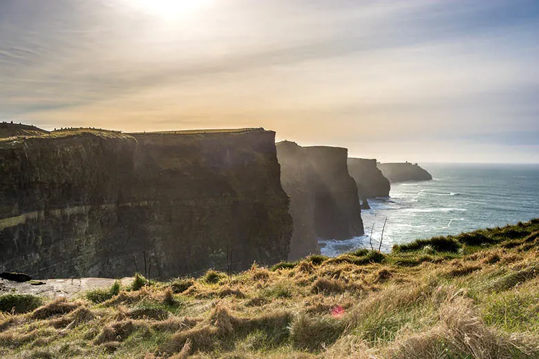 Sunset at the Cliffs of Moher in Ireland #Ireland #CliffsofMoher #Europe #Travel