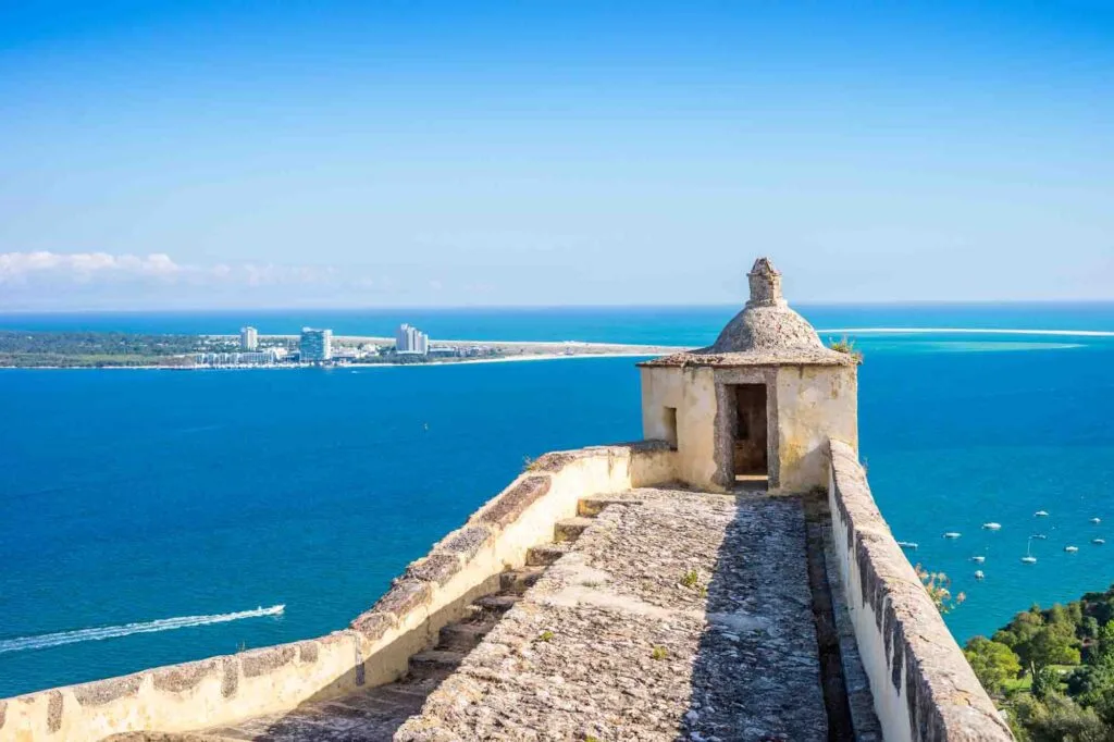 Castle in Setubal with beautiful view of Atlantic Ocean