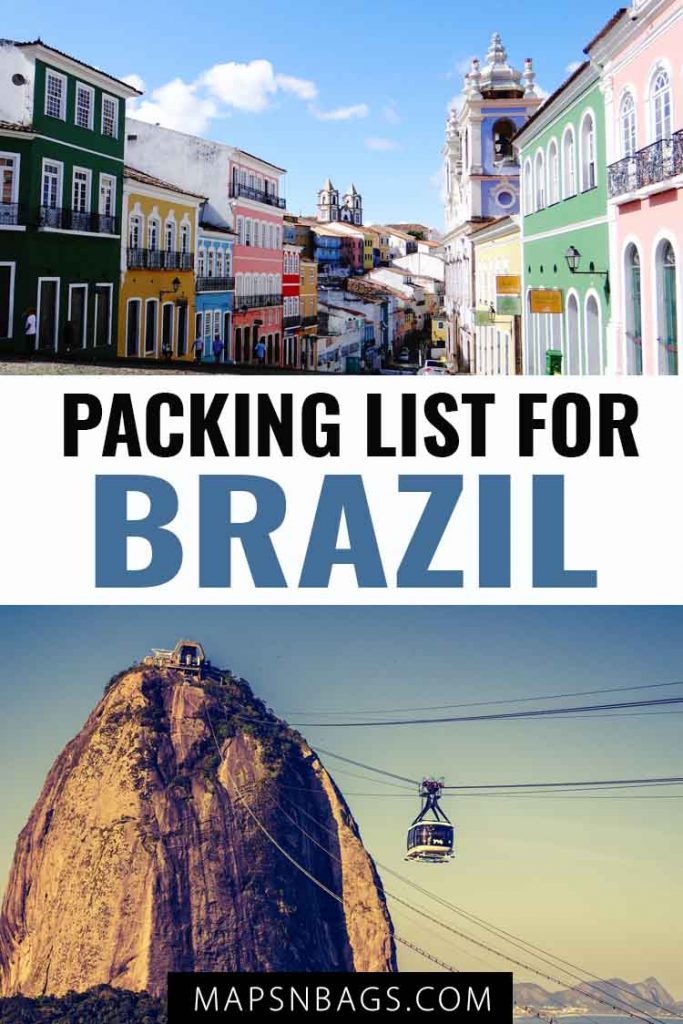 Packing list for Brazil Pinterest graphic