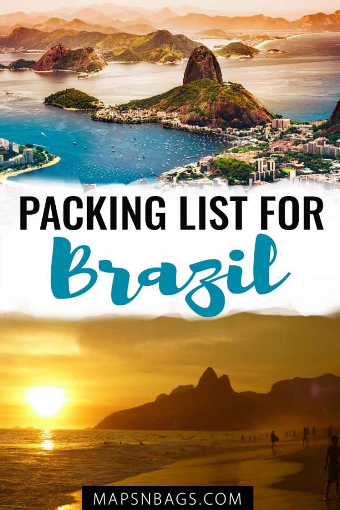 Packing list for Brazil Pinterest graphic