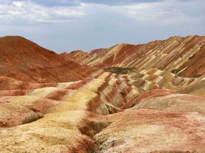 Rainbow Mountains in China