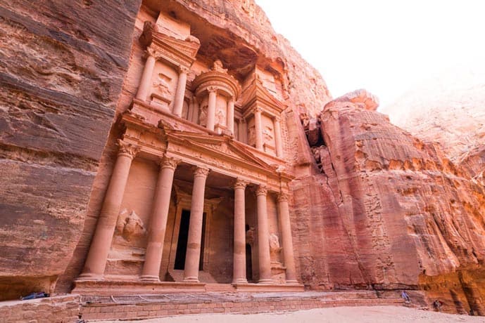 Petra city in Jordan