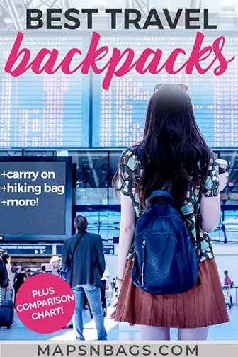 Best travel backpacks for Europe Pinterest graphic