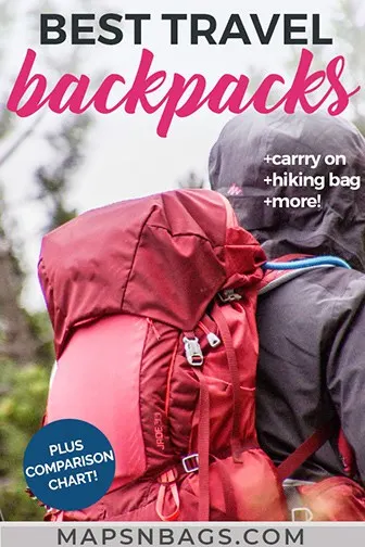 Best travel backpacks for Europe Pinterest graphic