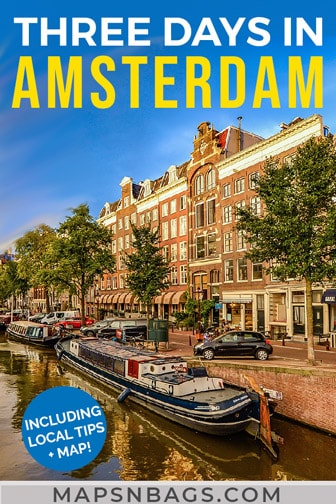 3 days in Amsterdam Pinterest graphic
