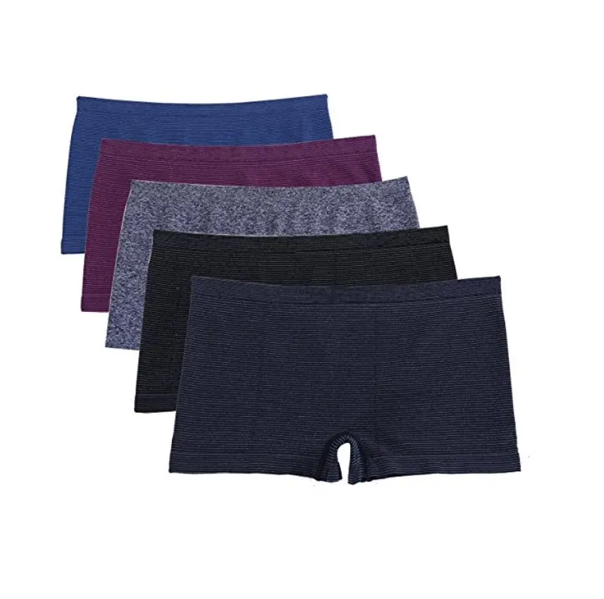 Five dark boyshort panties in a row for the winter in Europe.