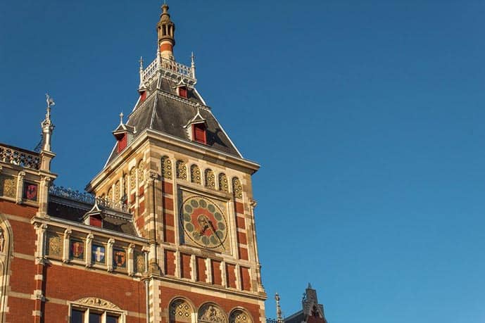 The Central Station is one of the best photo spots in Amsterdam