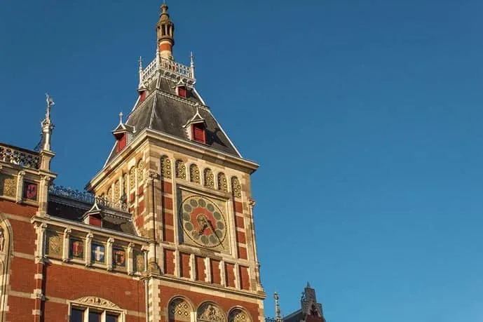 The Central Station is one of the best photo spots in Amsterdam