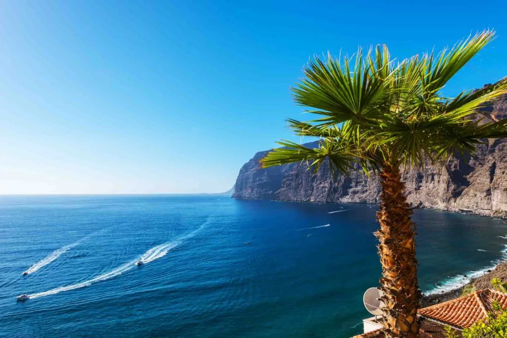 View of Los Gigantes cliffs in Tenerife, Spain