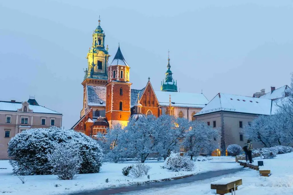 Wawel Castle in Krakow at twilight, Poland