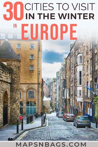 Winter in Europe Pinterest graphic