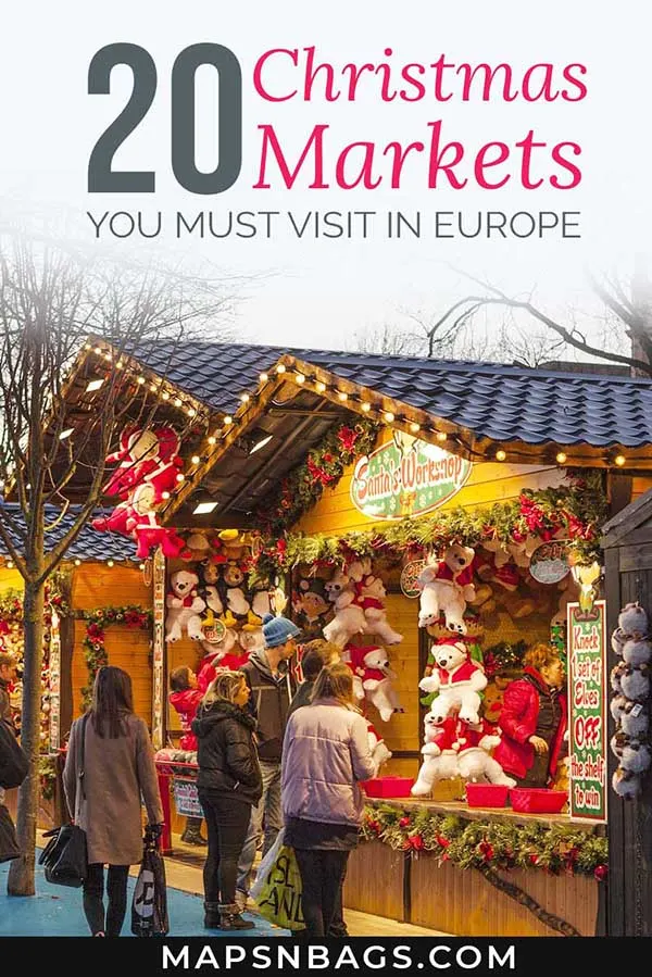 French Christmas Markets | Christmas markets London and Vienna | German Christmas markets | Christmas in Europe | What Places To Visit In Europe during Christmas | Christmas travel tips #mapsnbags