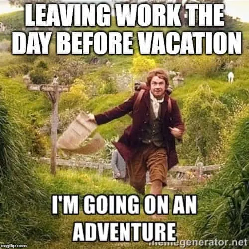 on vacation meme
