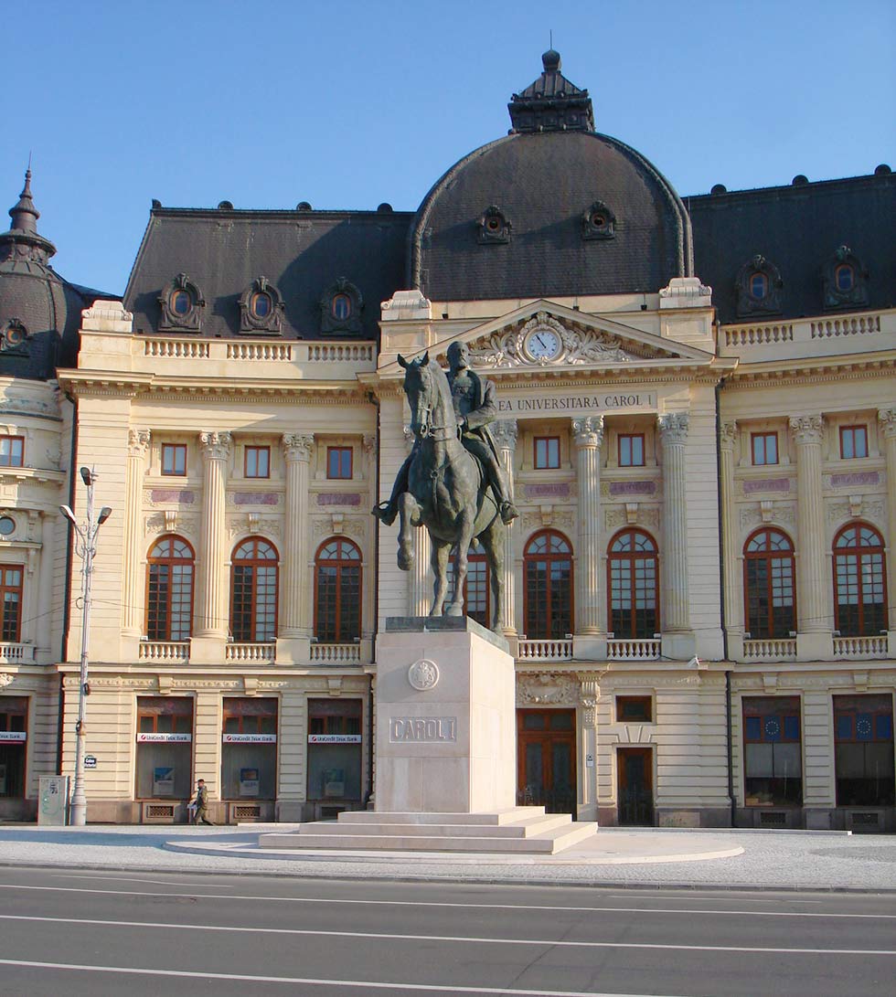 Statue of King Carol I in Bucharest, Romania, Eastern Europe