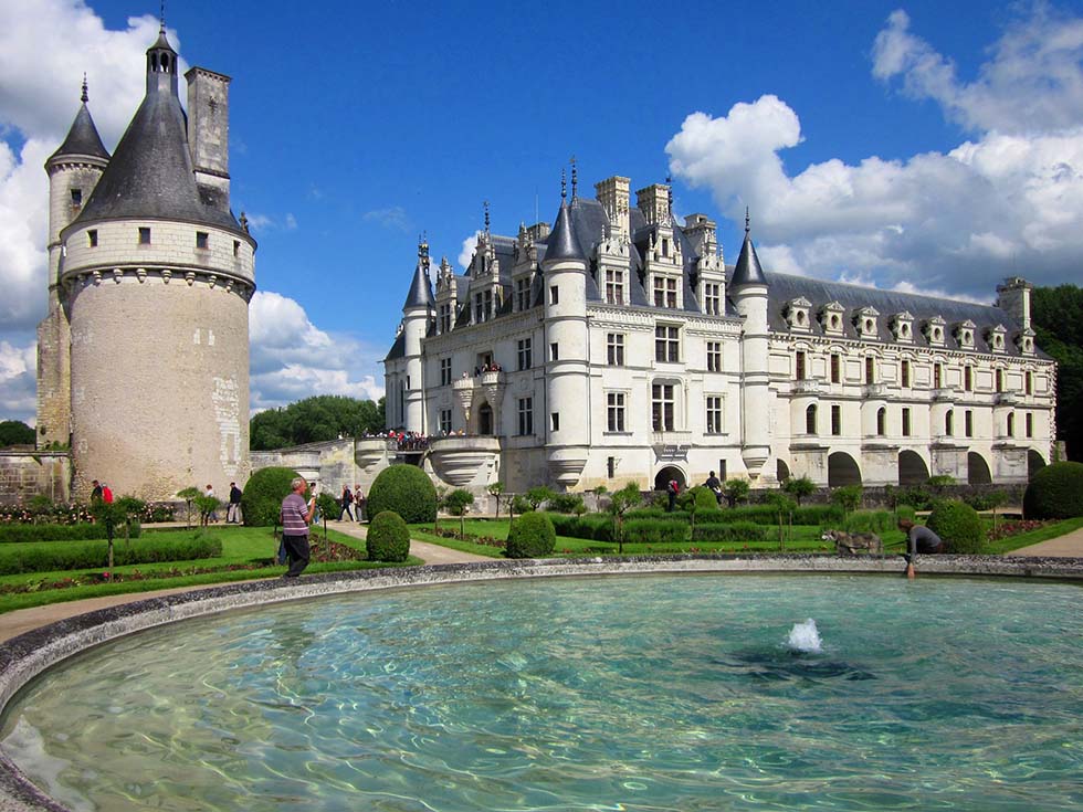 Chenonceau castle in the Loire Valley, France