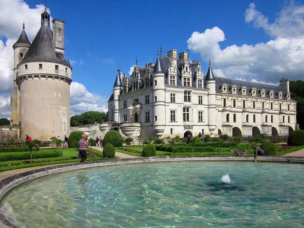 Chenonceau castle in the Loire Valley, France