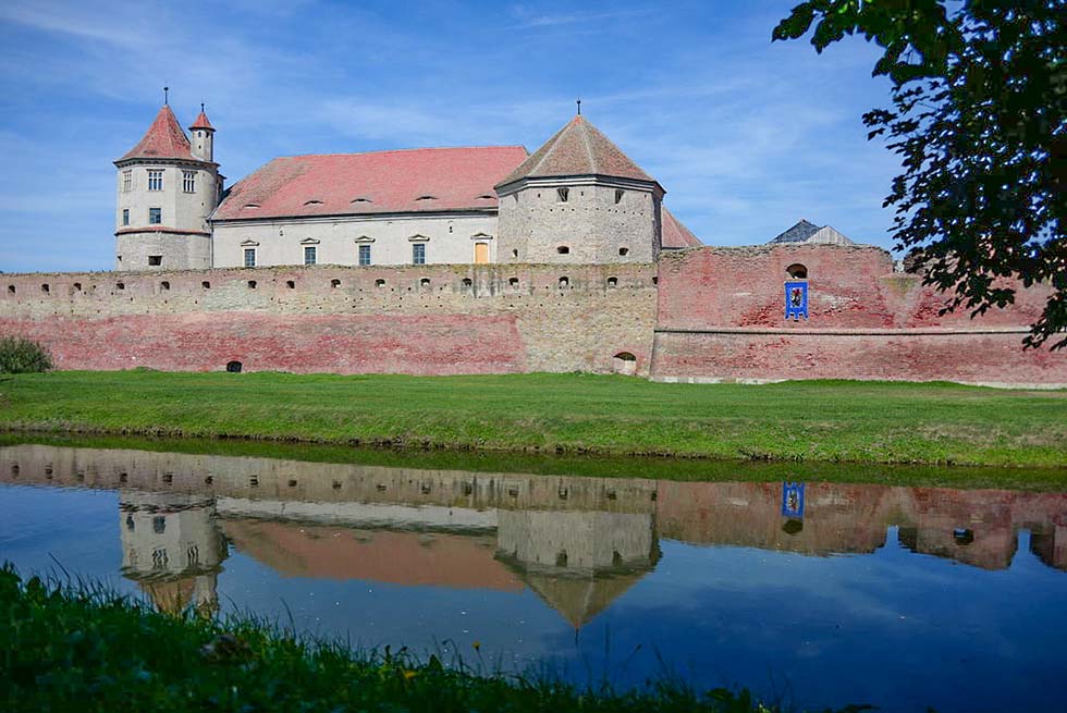 Walls of the Faragas Fortress in Romania