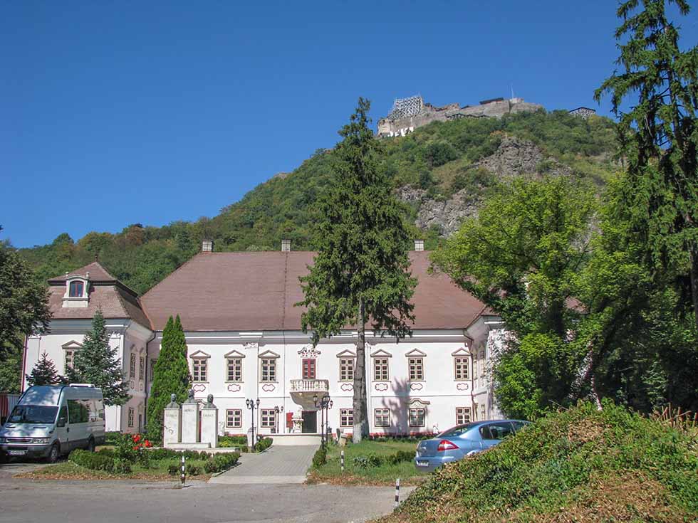 Magna Curia and the fortress on the hill in Romania