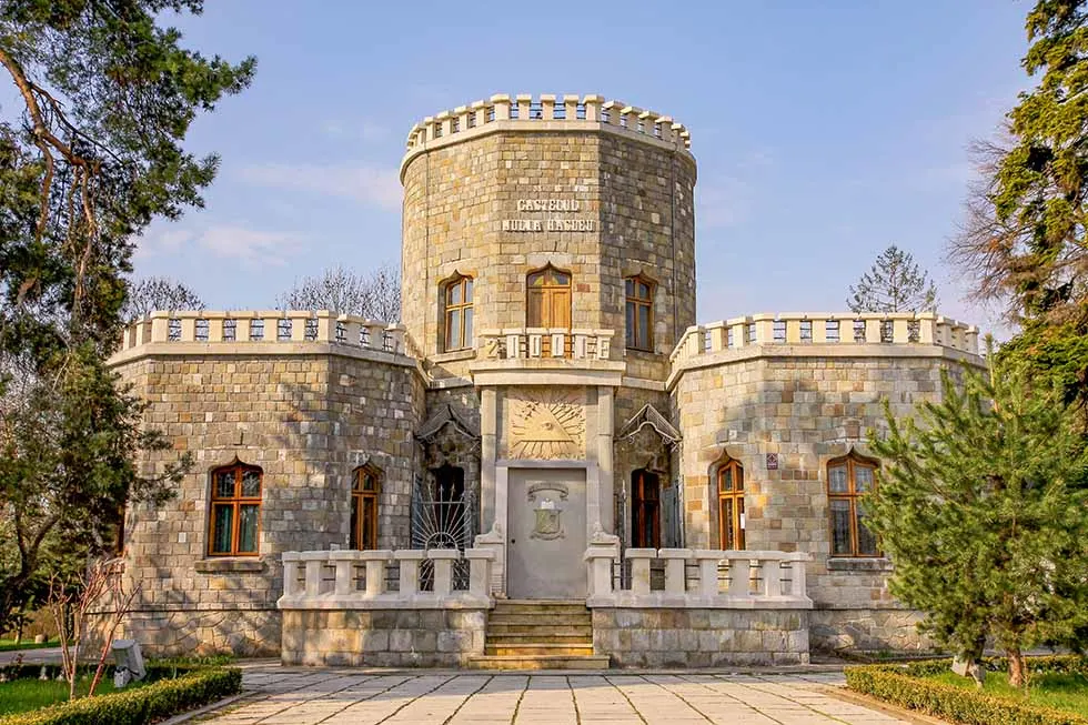 Iulia Hasdeu Castle in Romania in a sunny day