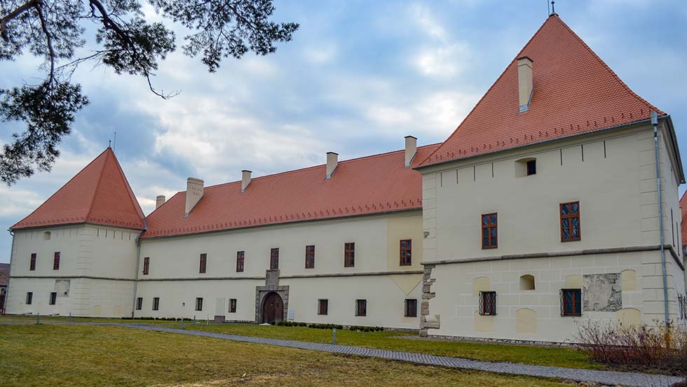 The white Miko castle in Romania