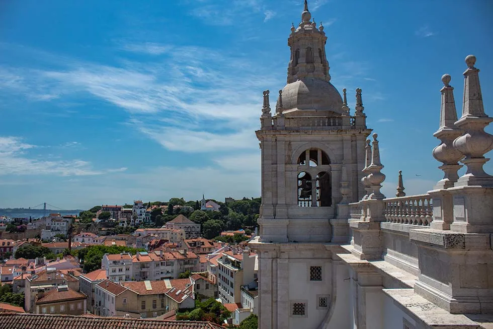 View from Monastery Sao Vicente de Fora in Lisbon #Portugal #travel #Europe