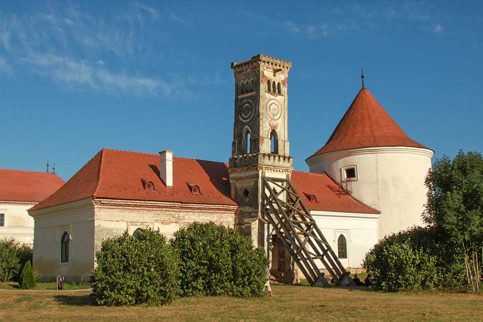 Banffy Castle in a sunny day in Romania