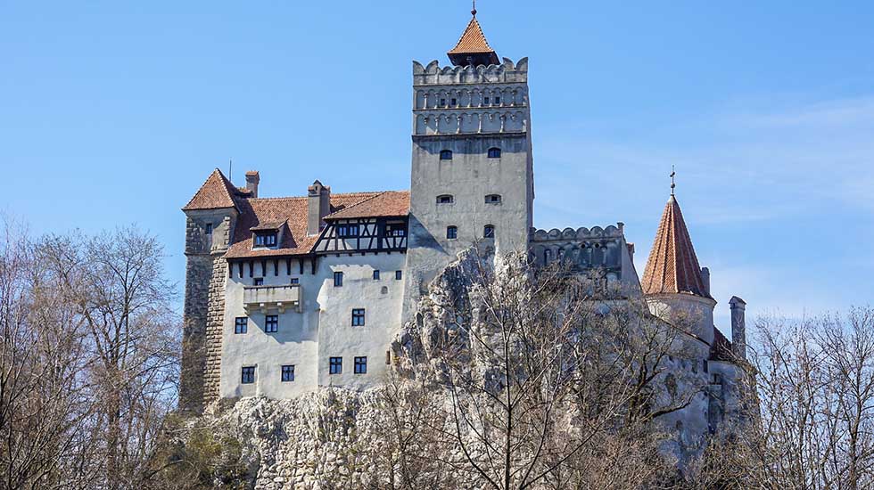 Bran castle in the town of Bran, Transylvania, Romania. The Count Dracula Castle.