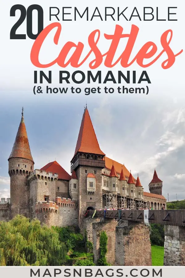 Take a look at most beautiful castles in Romania, including many abandoned castles! You'll love these pictures and probably add it to your Europe bucket list. I can't blame you though. They are remarkable! Including a map and practical info on how to get to them. Travel to Romania to get inspired by these castle's striking architecture and legends, including the Dracula one. #Castles #Romania #AbandonedCastles