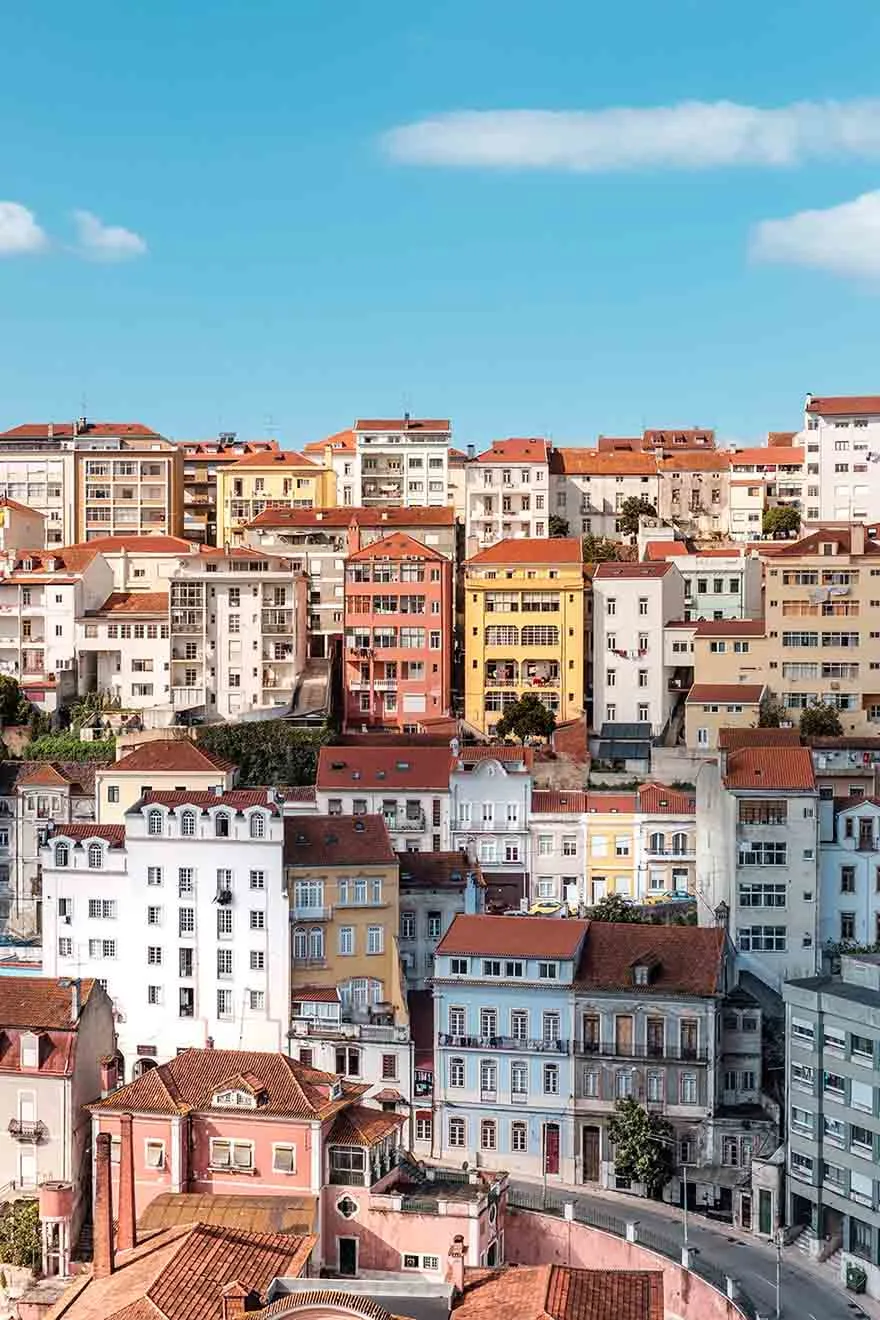 Colorful Houses built on a hill in Lisbon #Portugal #Europe #Travel