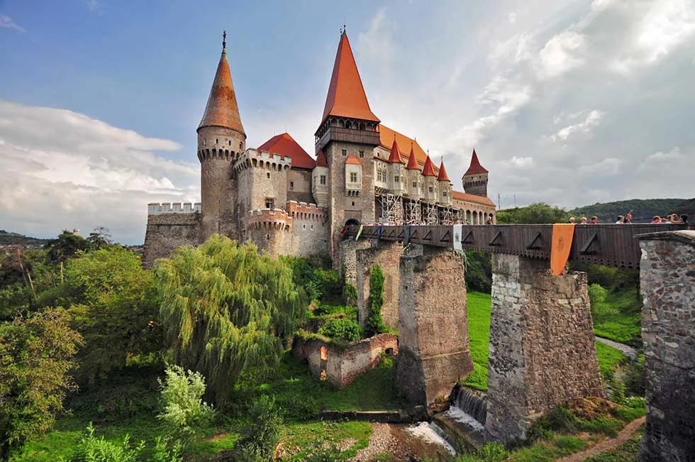 Corvin Castle in Hunedoara, Romania