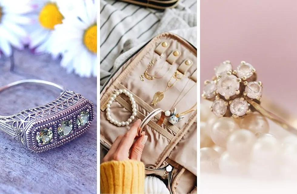 Check out the pretties cases, rolls, bags, everything to organize your jewelry! Every travelers needs a place to organize their necklaces and rings. Check it out!